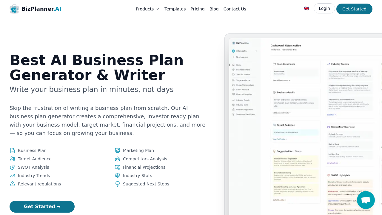 BizPlanner.ai screenshot