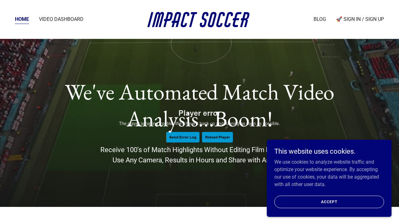 impactsoccer.ai screenshot
