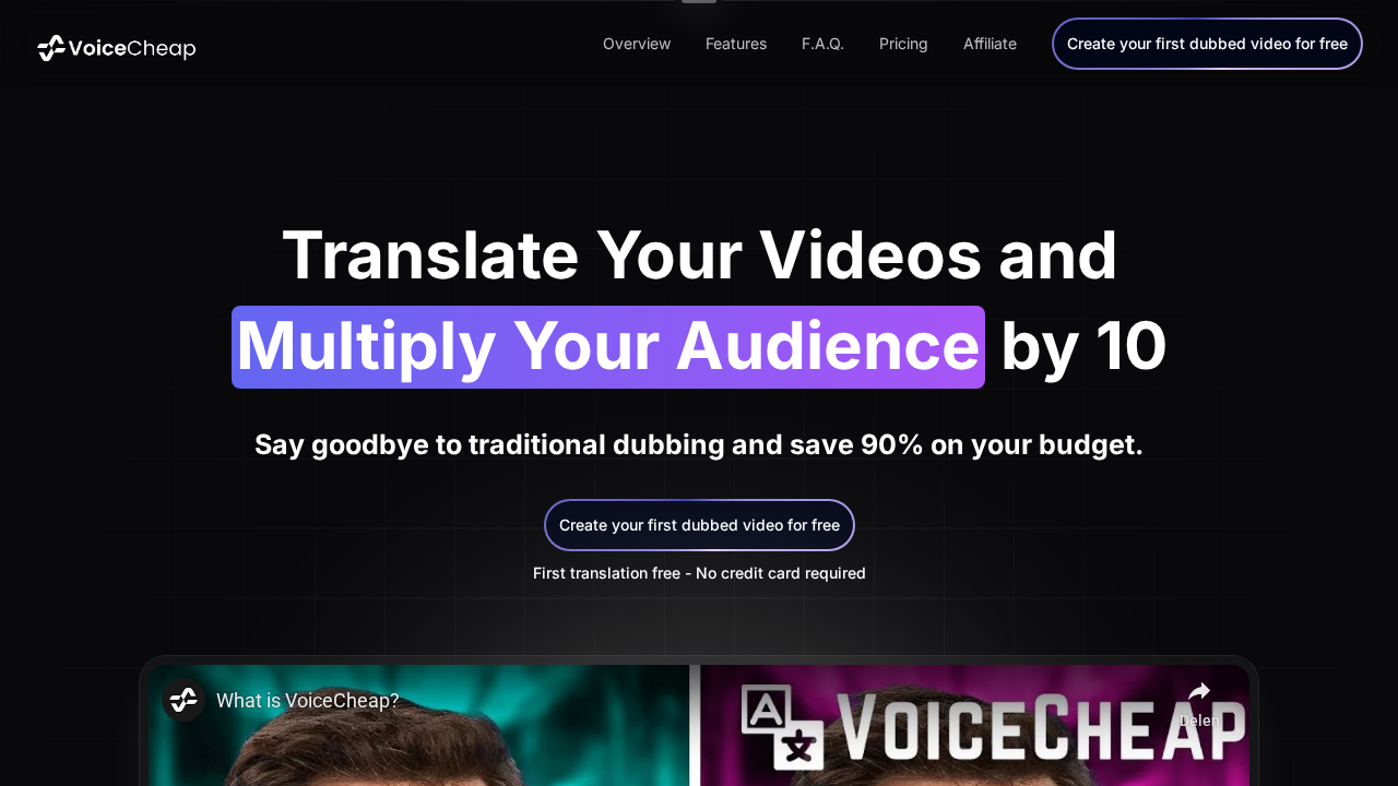 Voicecheap.ai screenshot