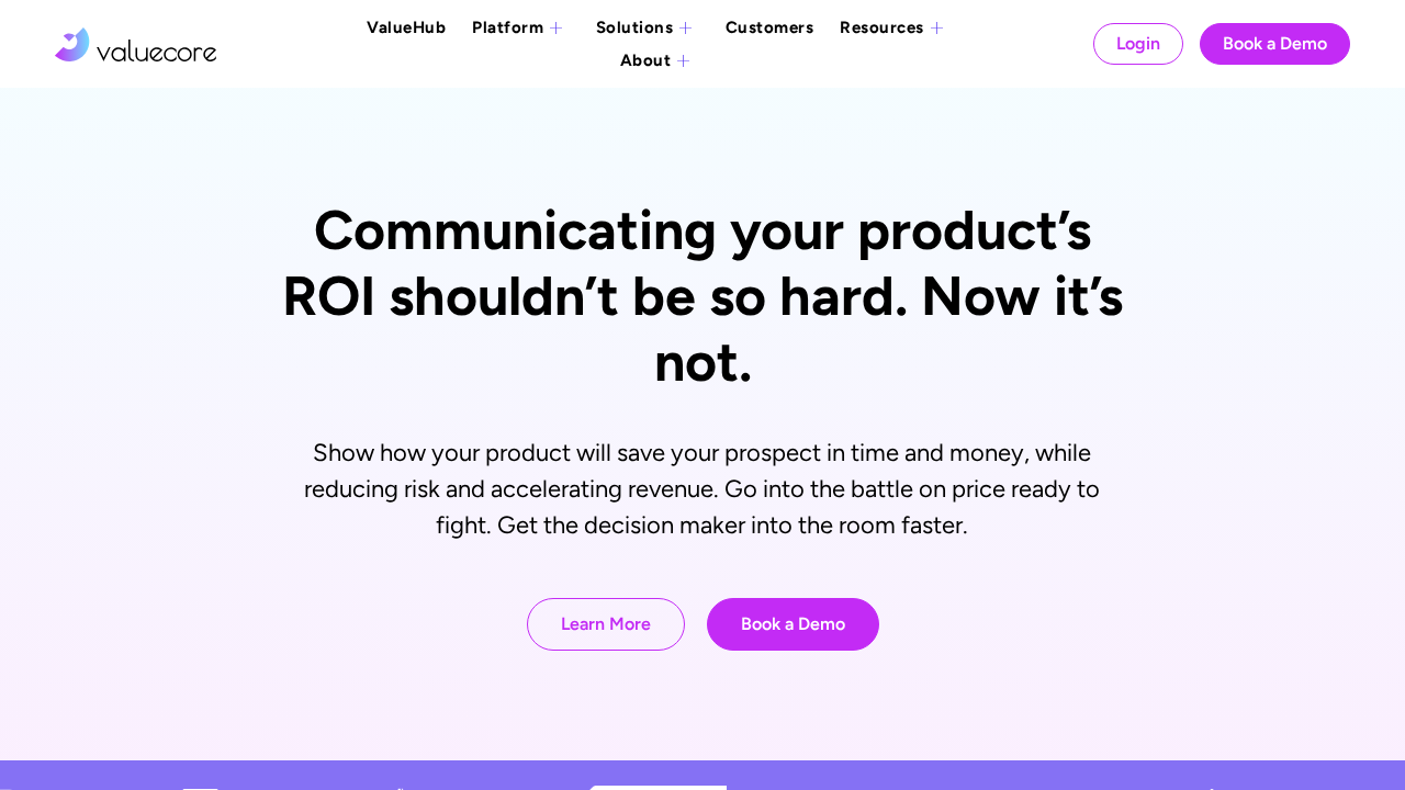 Valuecore.ai screenshot