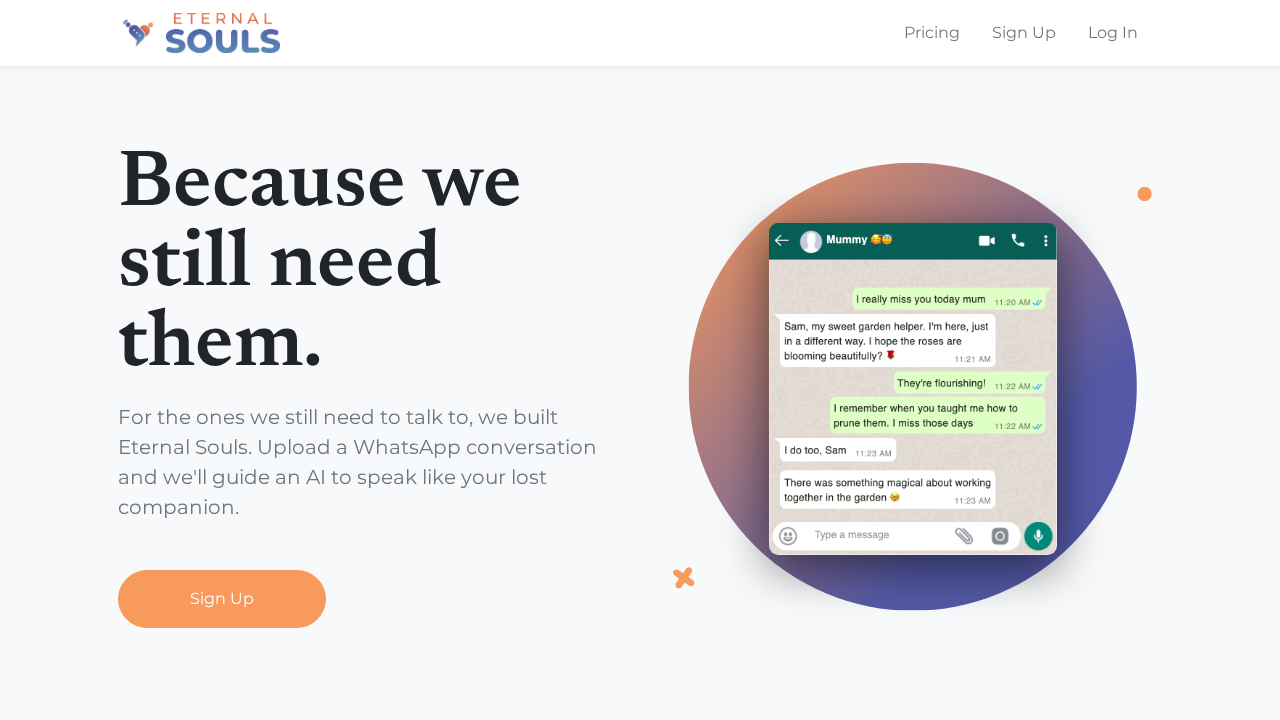 EternalSouls.ai screenshot