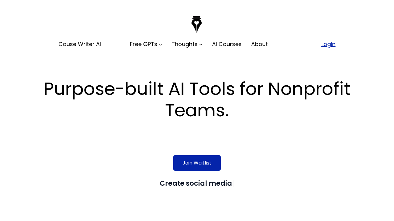 CauseWriter.ai screenshot