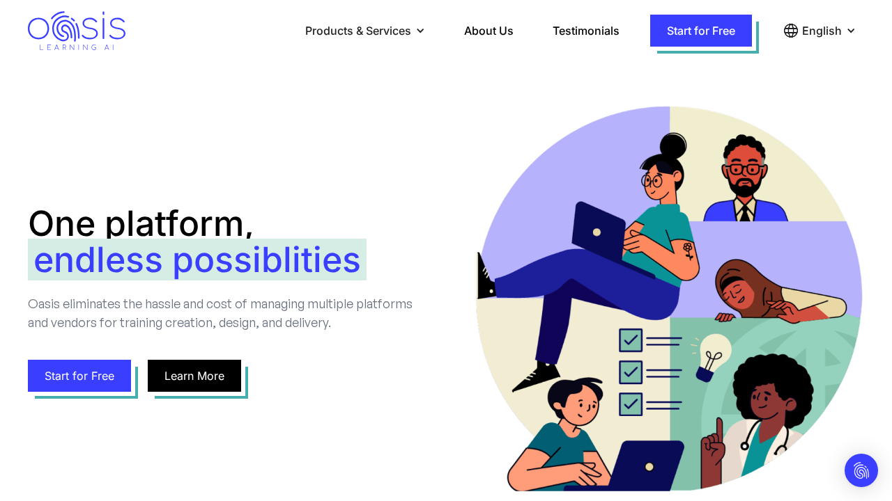 Oasis Learning AI screenshot