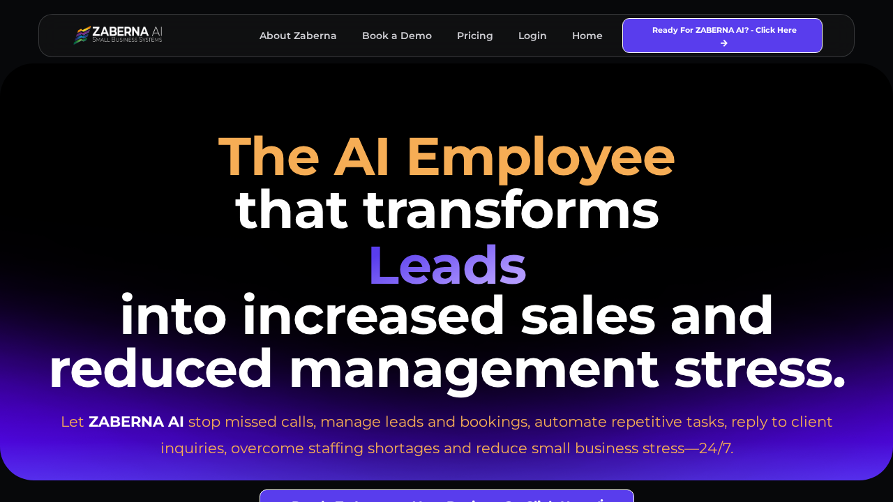 Zaberna.ai screenshot