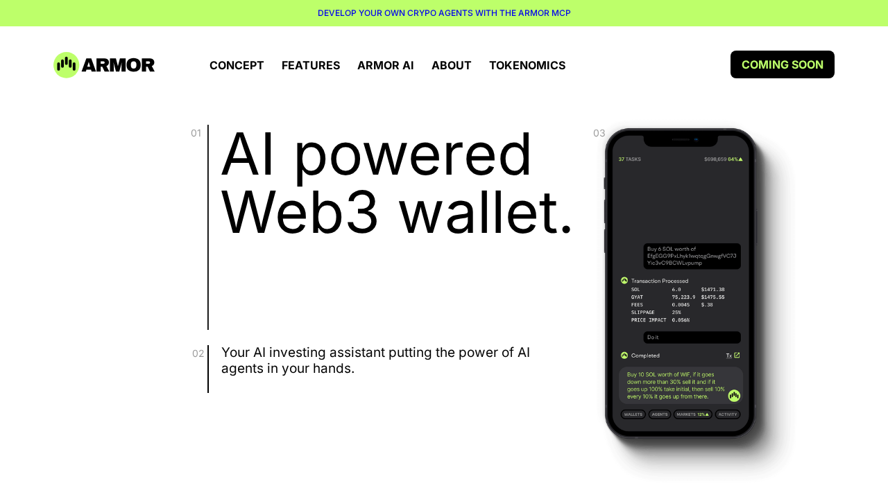 Armorwallet.ai screenshot