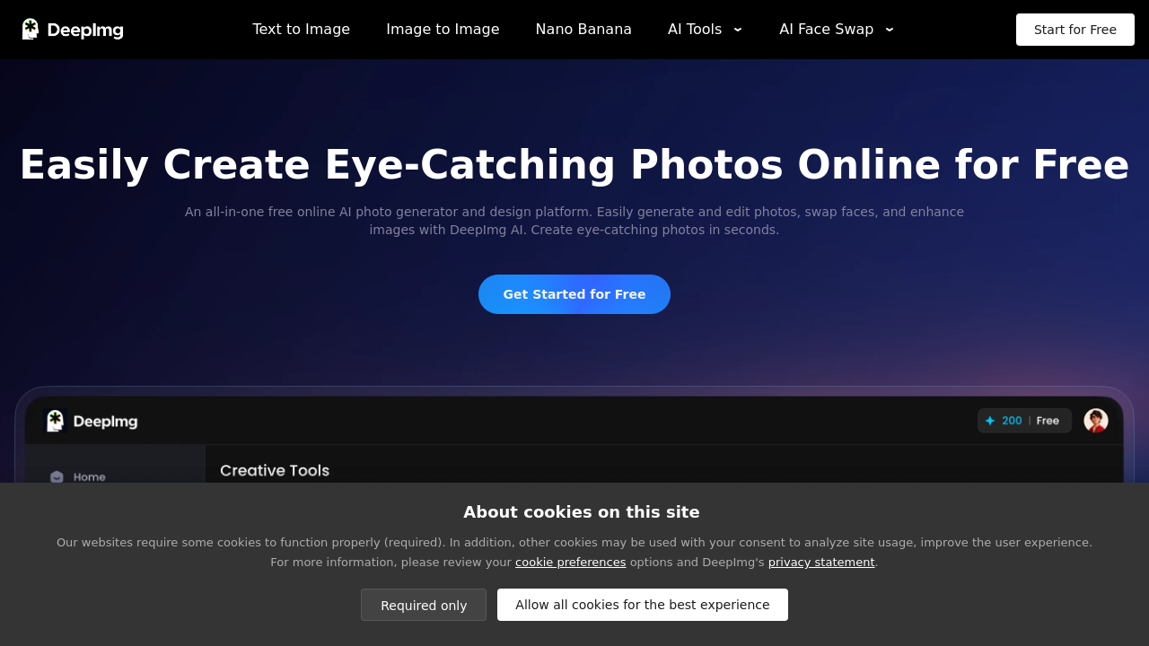 DeepImg AI screenshot