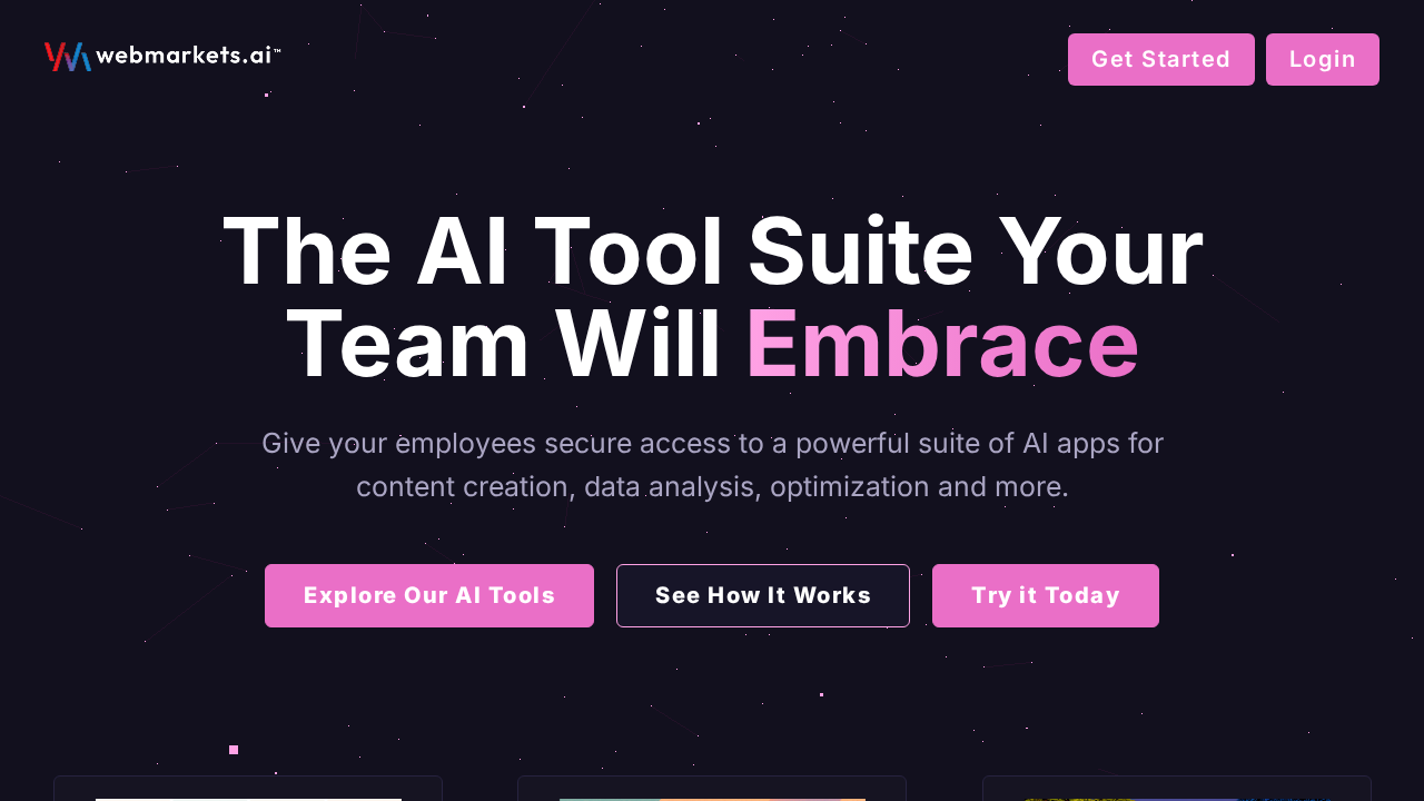 webmarkets.ai screenshot