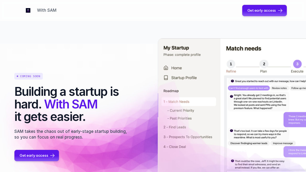 withsam.ai screenshot