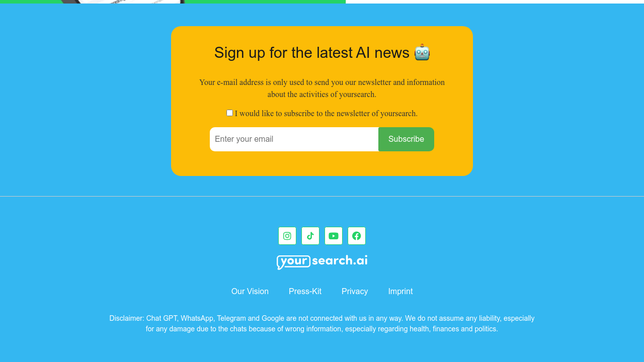 yoursearch.ai screenshot