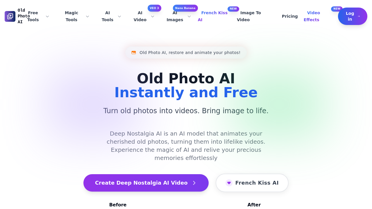 Deep Nostalgia AI screenshot