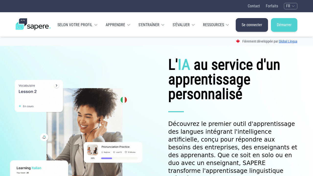 sapere.ai screenshot