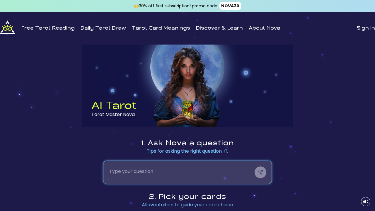 tarotnova.ai screenshot