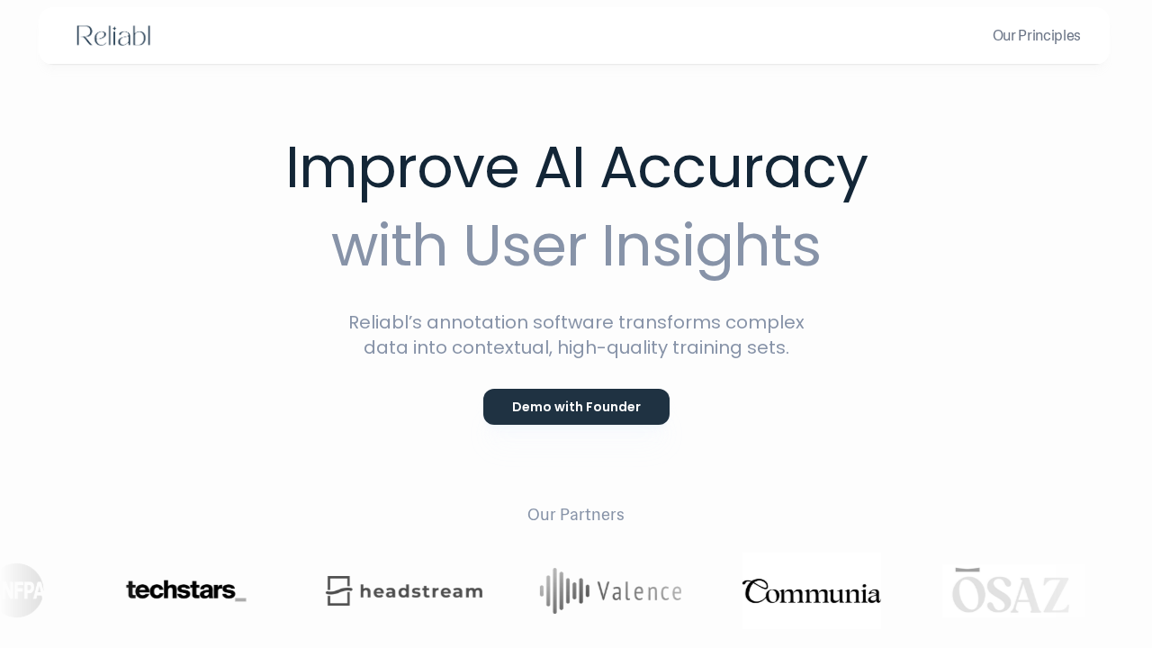 Reliabl.ai screenshot