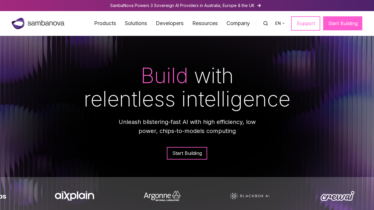 SambaNova Systems screenshot