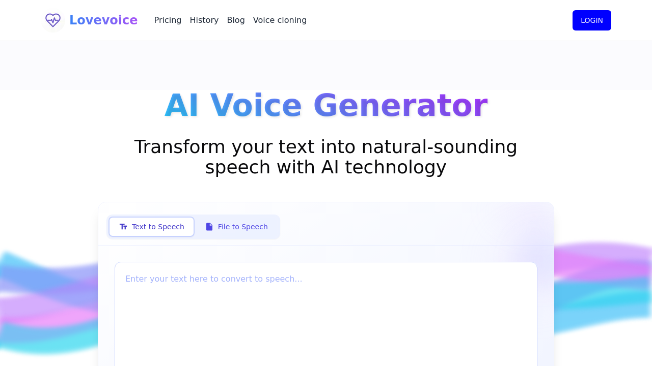 Lovevoice.ai screenshot