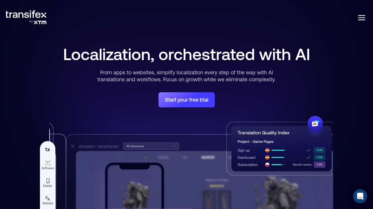 Transifex.ai screenshot