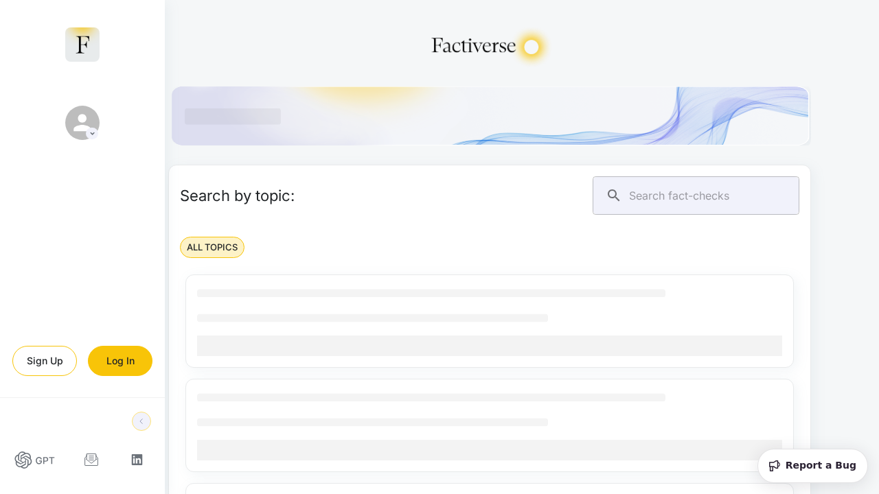 FactiSearch screenshot