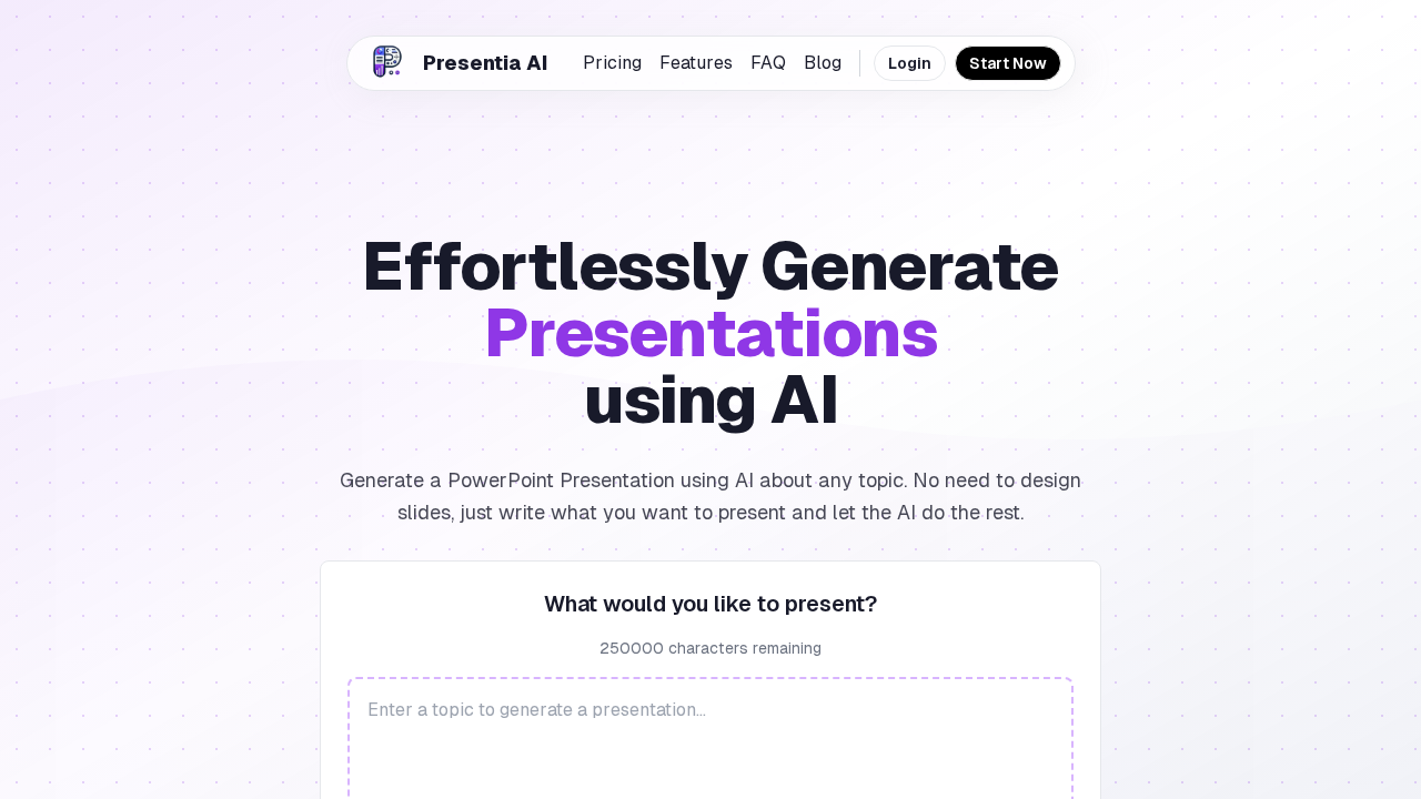 Presentia.ai screenshot
