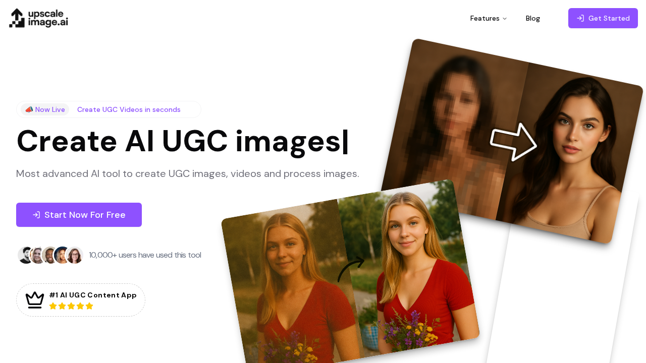 UpscaleImage.AI screenshot