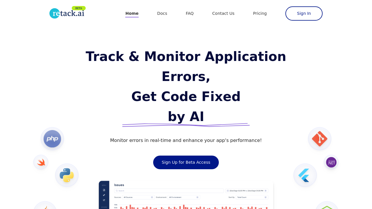 Retack AI screenshot