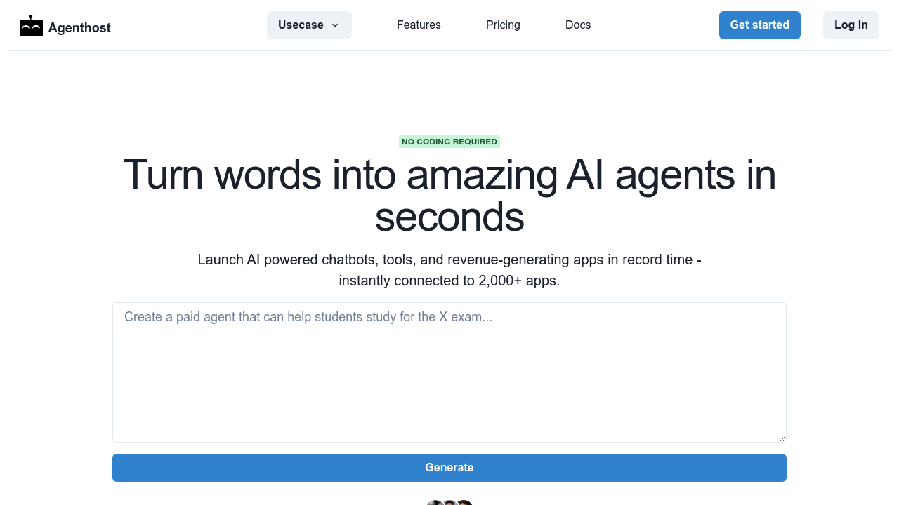 Agenthost.ai screenshot