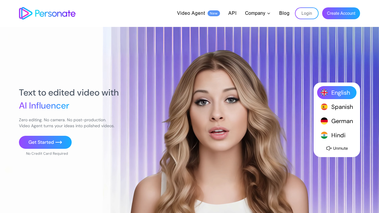 Personate.ai screenshot