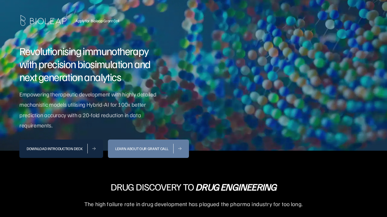 Bioleap.ai screenshot