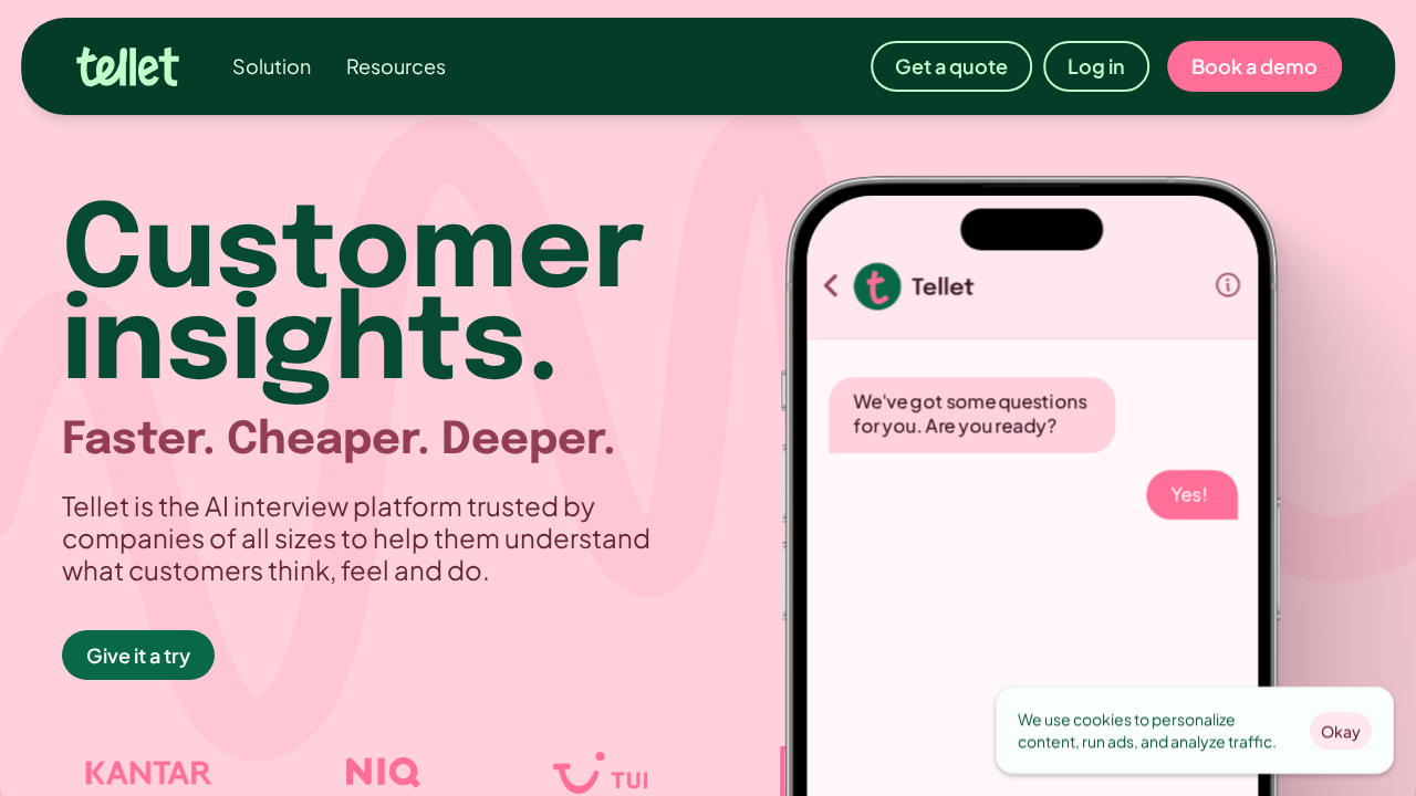 Tellet.ai screenshot