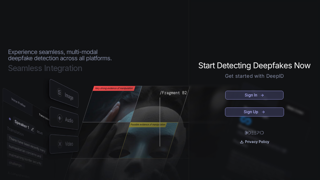DeepIdentify.ai screenshot