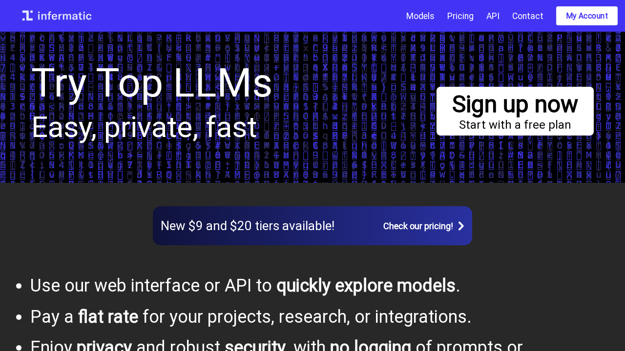 Infermatic screenshot