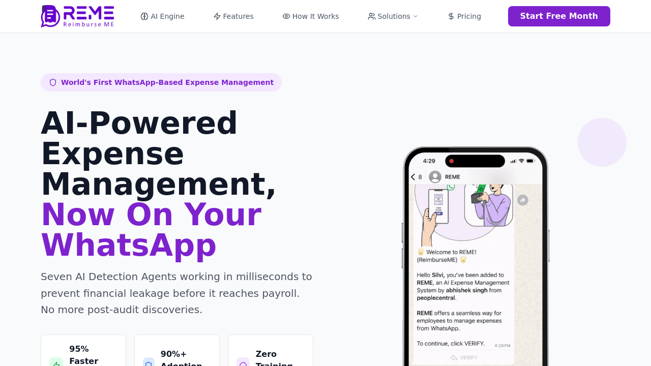 reimburseme.ai screenshot