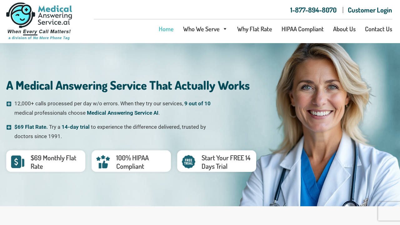 Medical Answering Service AI screenshot