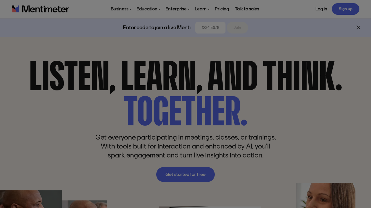 Mentimeter screenshot