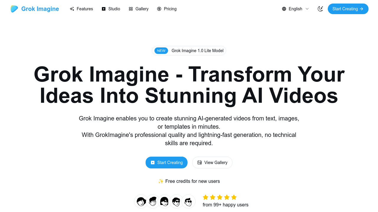 Grok Imagine screenshot