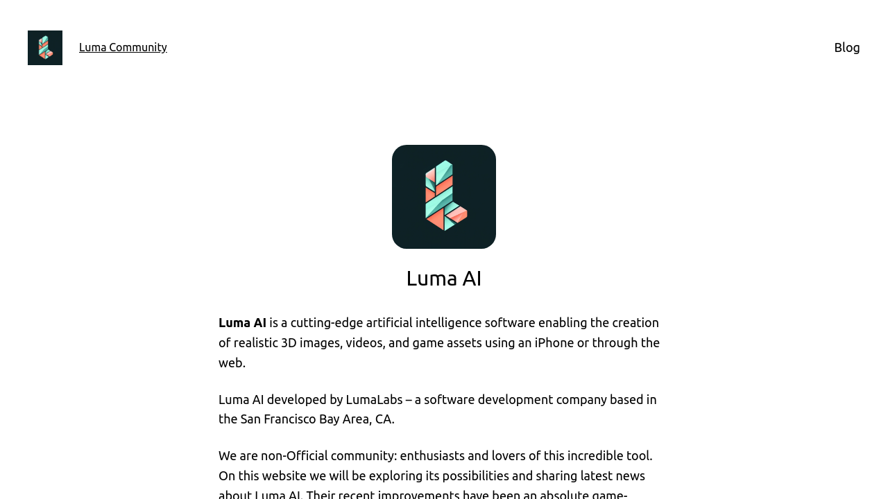 Luma AI screenshot