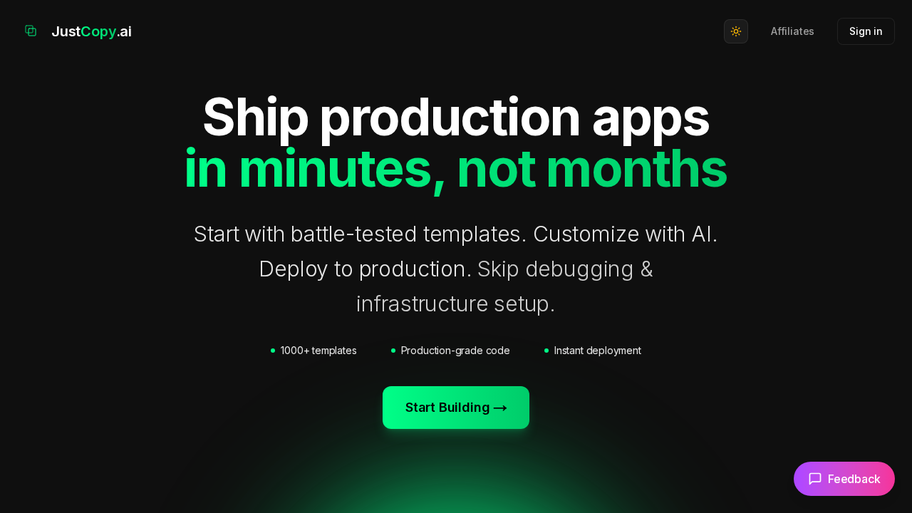 justcopy.ai screenshot