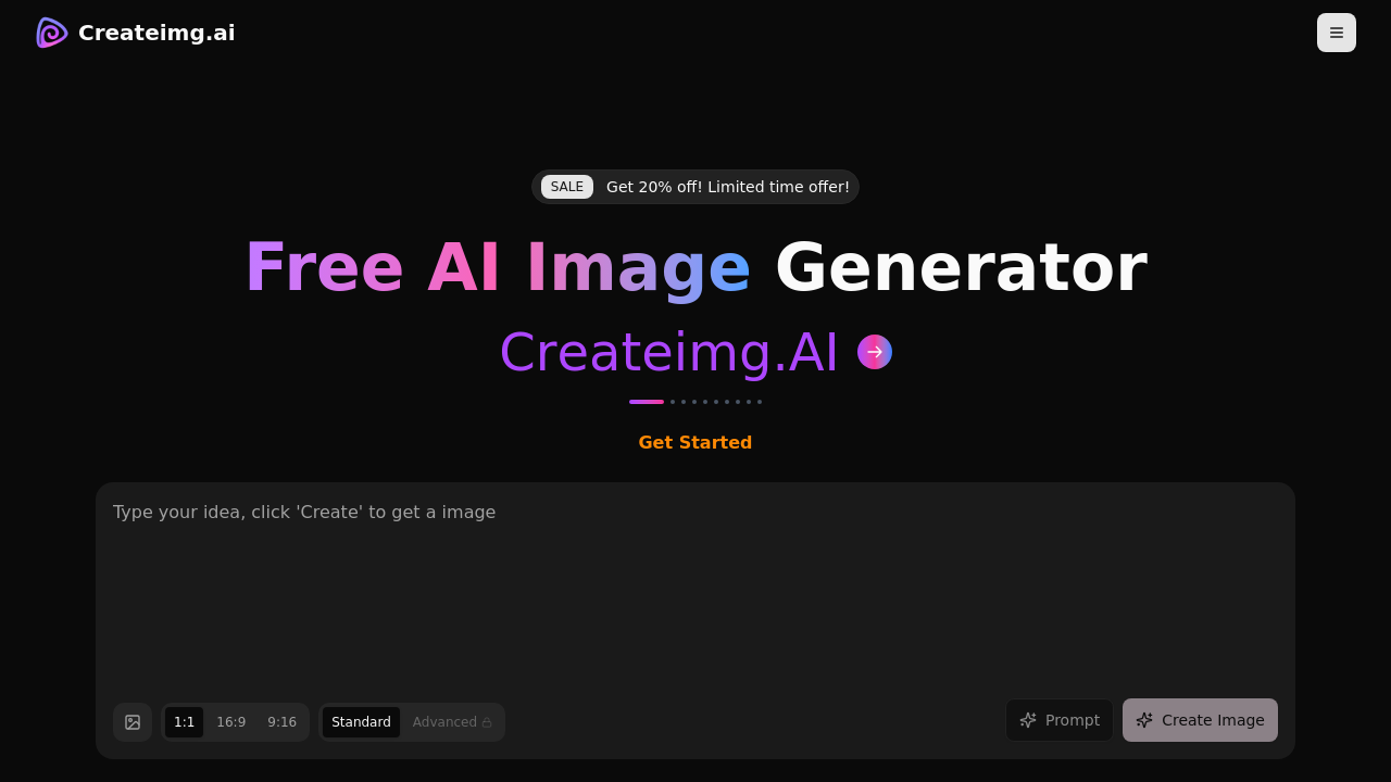Createimg.ai screenshot