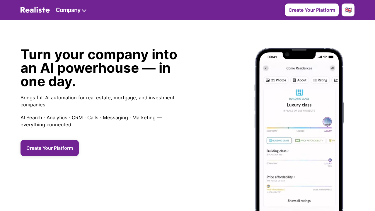 Realiste AI screenshot