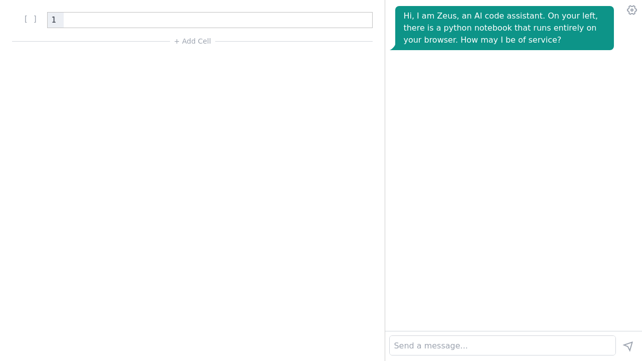 Zeus Notebook screenshot
