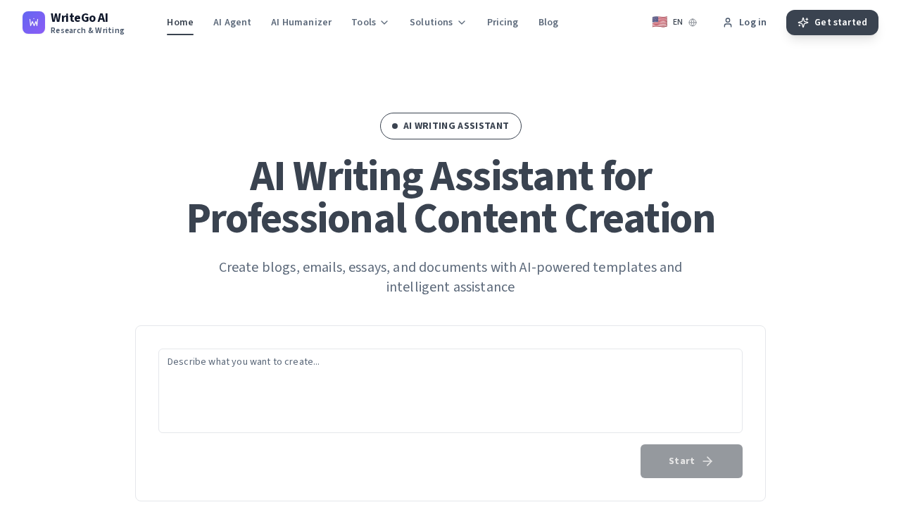 WriteGoAI screenshot