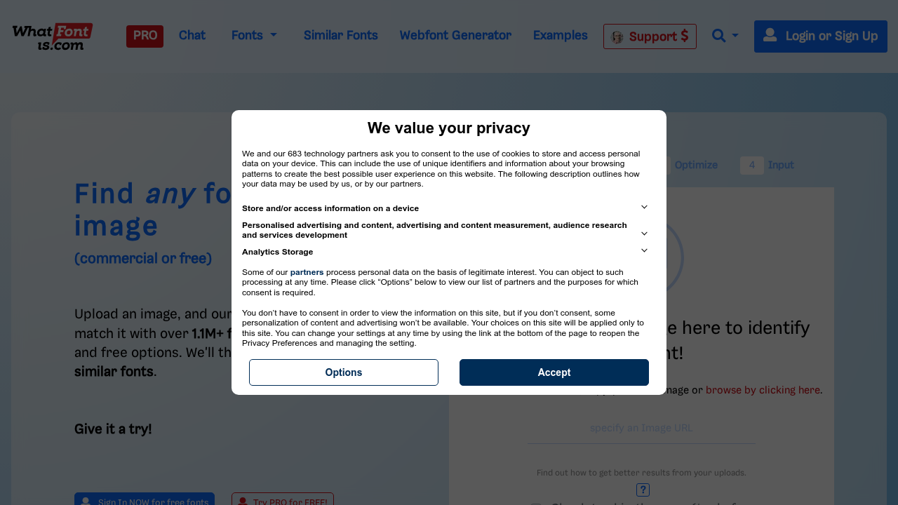 What Font Is screenshot