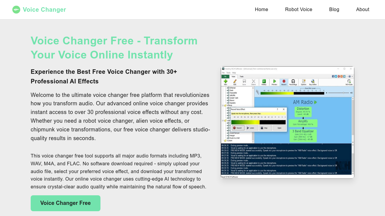 Voice Changer Free screenshot
