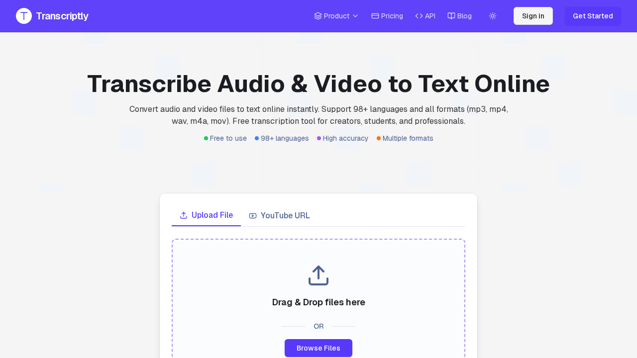 Transcriptly screenshot