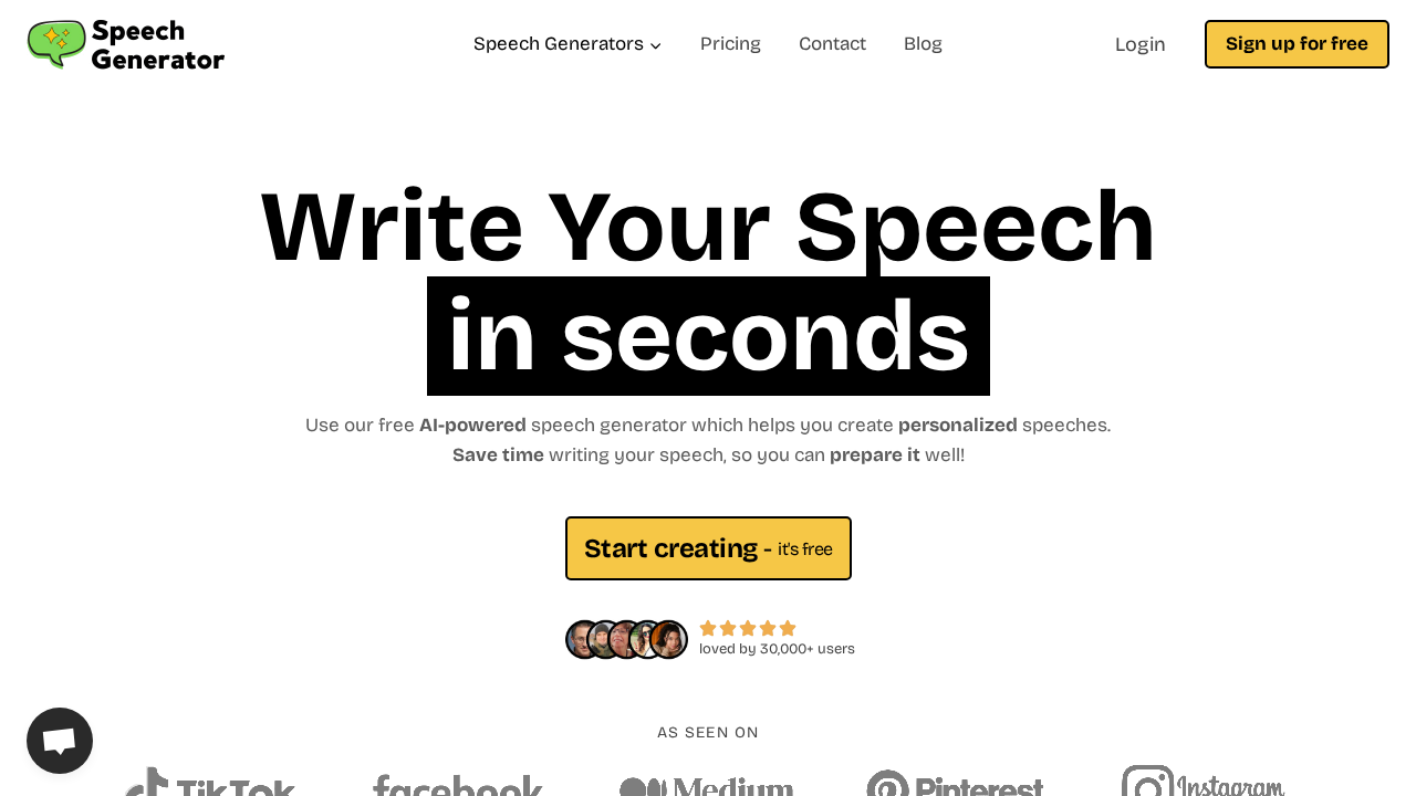 SpeechGeneratorAI screenshot
