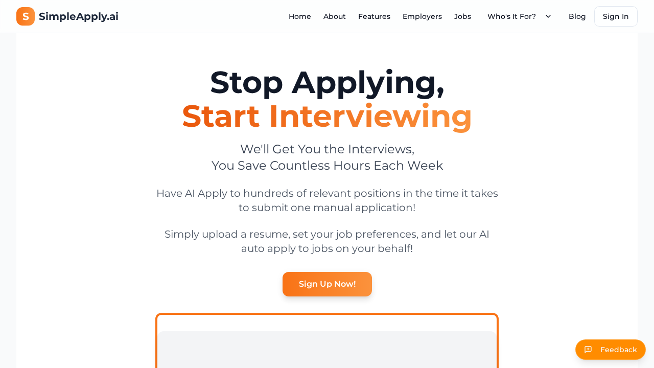 SimpleApply.ai screenshot