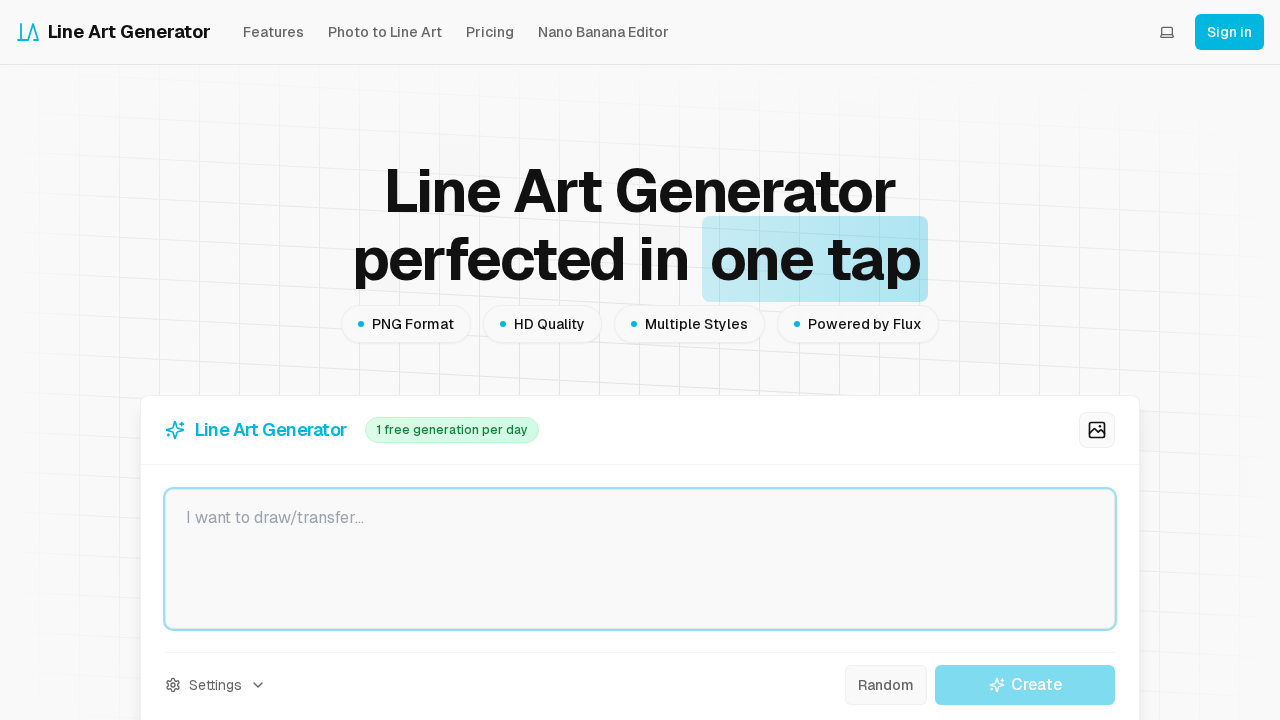 Line Art Generator screenshot