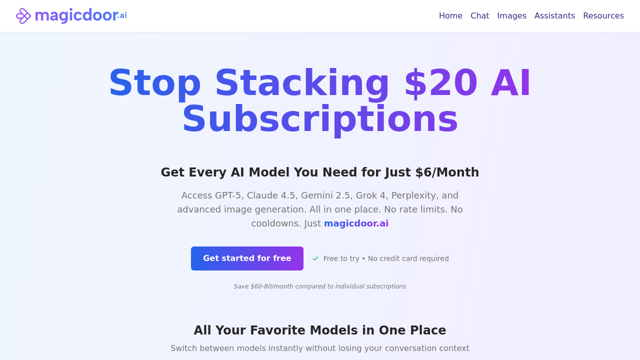 Magicdoor.ai screenshot