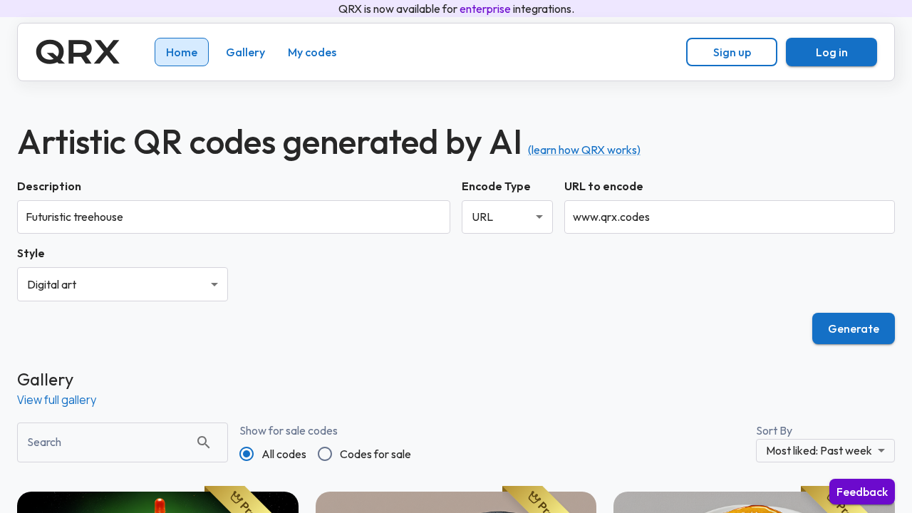 QRX Codes screenshot