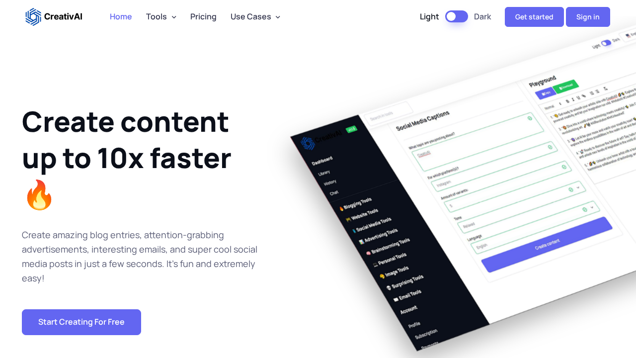 CreativAI screenshot