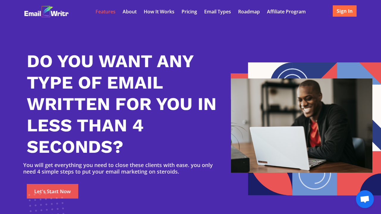 EmailWritr screenshot